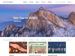 서울관광 중문간체 인증 화면